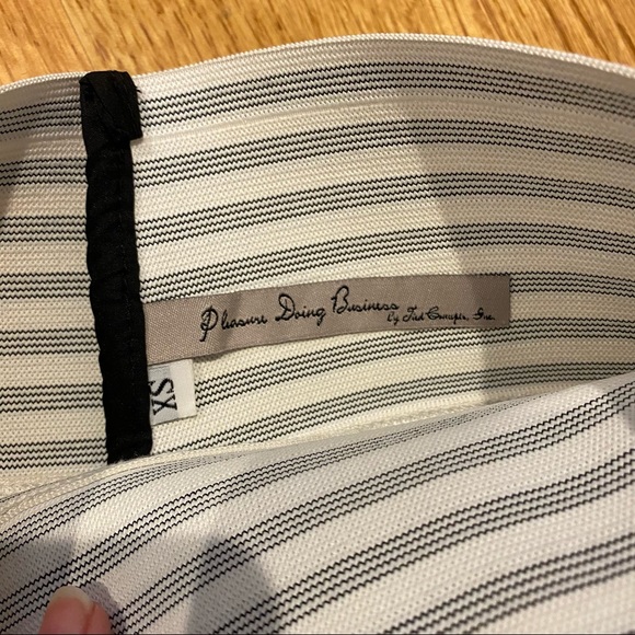 Pleasure Doing Business Bandage Striped Skirt - Picture 6 of 7